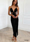 Formal Boho maxi black dress